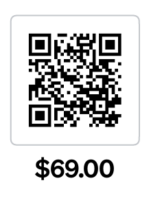 QR code to the secure payment page